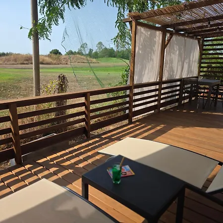 Nouveau - - Grande Terrasse Avec Vue Sur Golf Chalet Rivieres (Tarn)